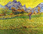 Vincent Van Gogh Meadow in the Mountains Le Mas de Saint Paul oil painting reproduction